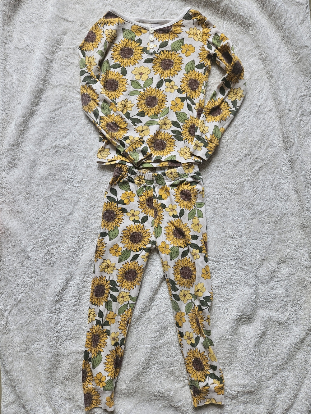 PJ Place Sunflower Print Pajama Set - Size 4t